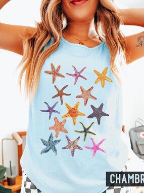 Starfish Tank Top 🐚🌊 | Crustaceancore Ocean Beach Coverup